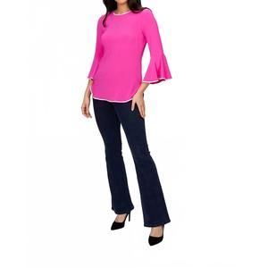 NEW FRANK LYMAN bell sleeves top in pink